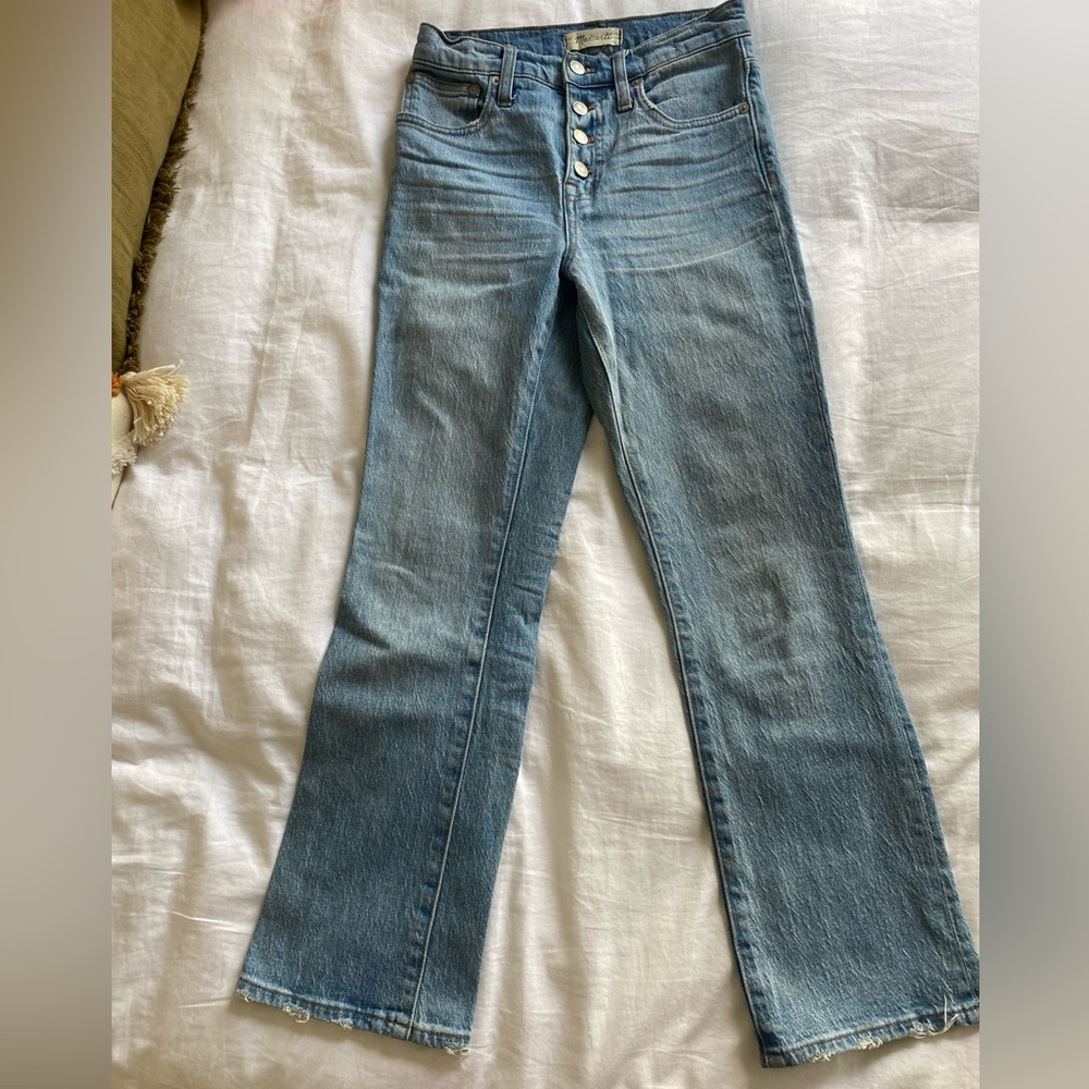 Madewell Cali Demi-Boot Jeans in a Light Wash